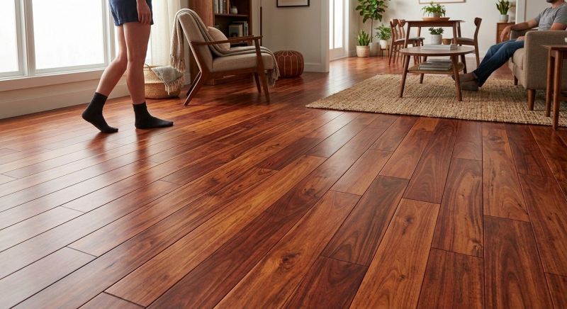 Cherry Floor Installation in Dorchester County, MD