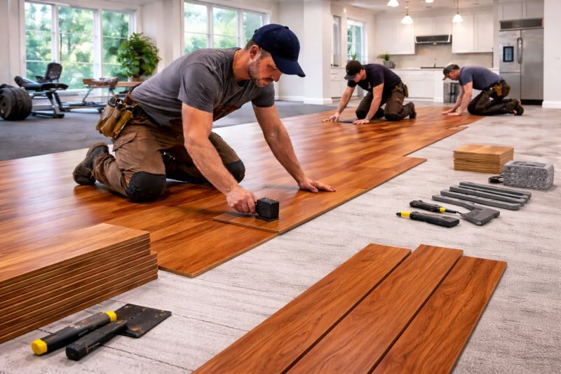 Cherry Floor Installation in Shady Side, MD