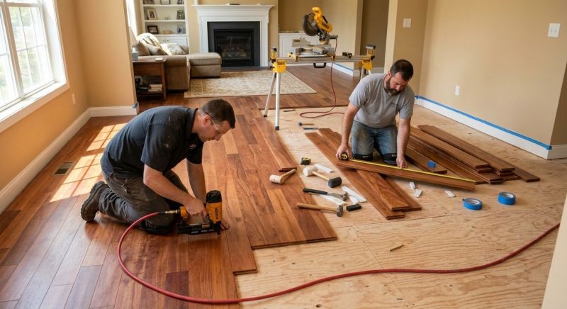 Cherry Floor Installation in Talbot County, MD