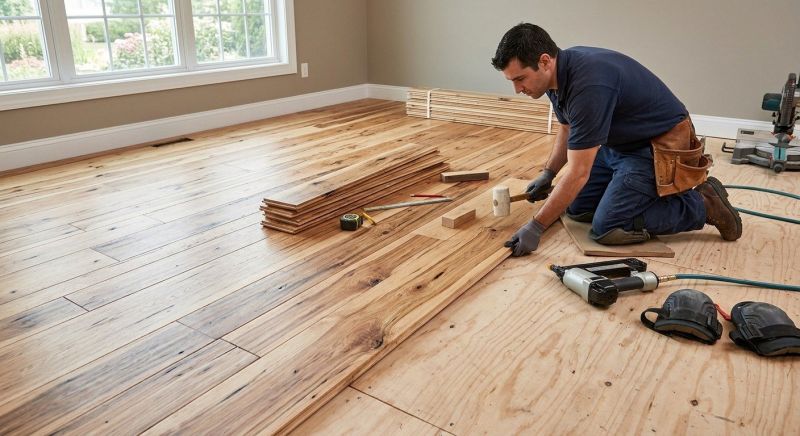 Hickory Floor Installation in Easton, MD