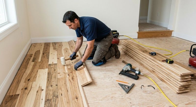 Hickory Floor Installation in Easton, MD