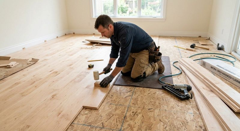 Maple Flooring Installation in Stevensville, MD