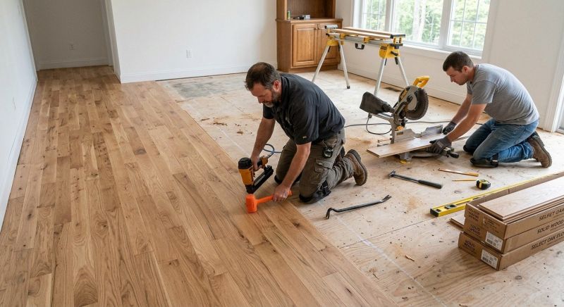 Oak Floor Installation in Cambridge, MD