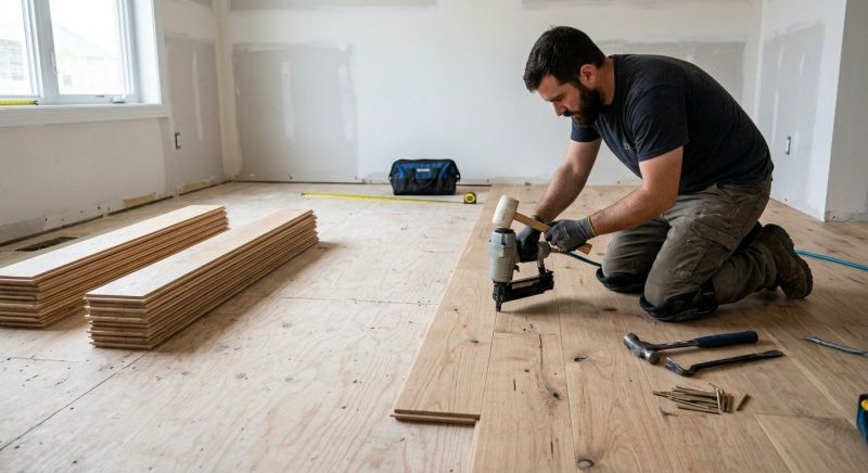 Oak Floor Installation in Easton, MD