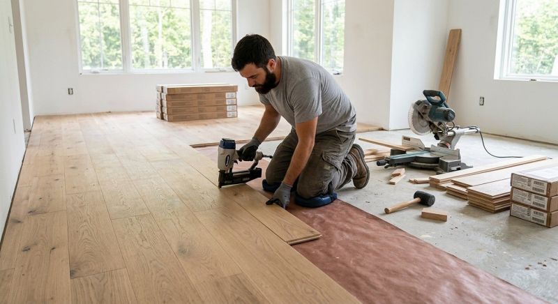 Oak Floor Installation in Ridgely, MD