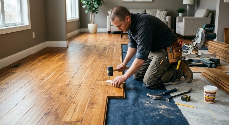 Teak Flooring Installation in Easton, MD
