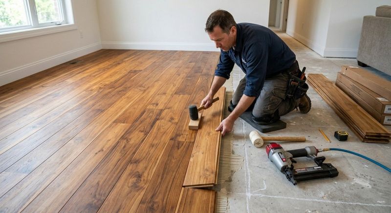 Teak Flooring Installation in Easton, MD