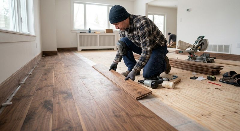 Walnut Flooring Installation in Easton, MD