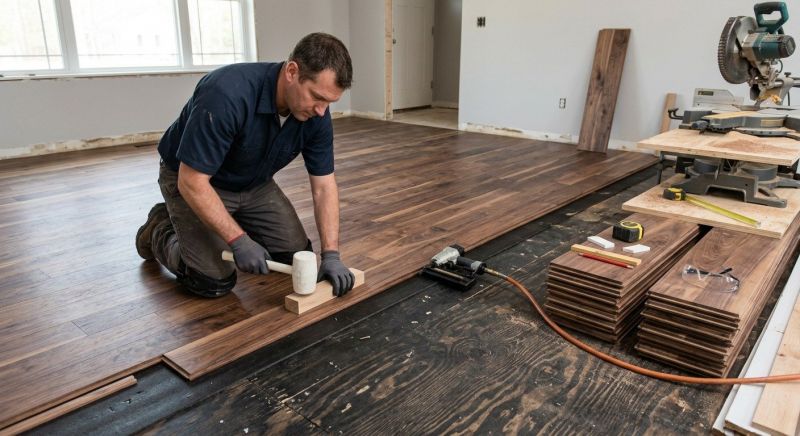 Walnut Flooring Installation in Easton, MD