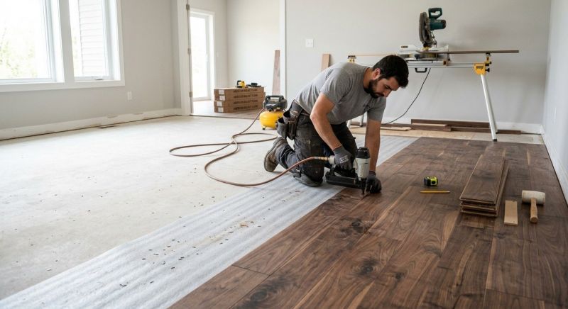 Walnut Flooring Installation in Easton, MD