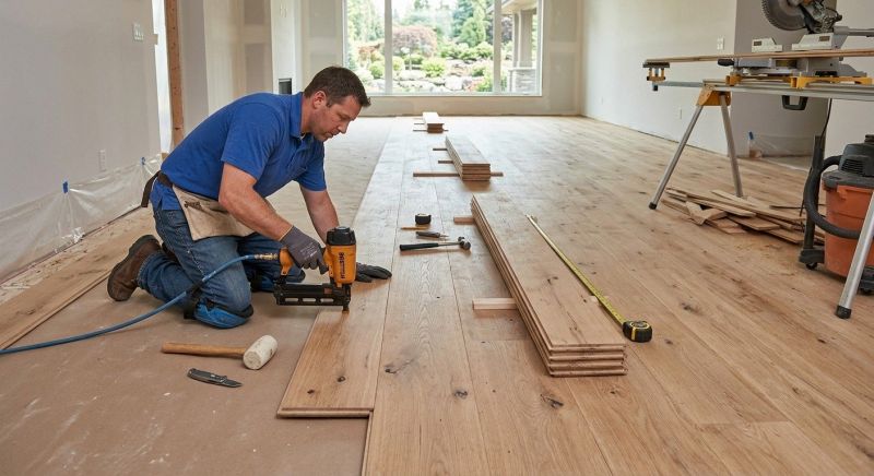 Wide Plank Floor Installation in Easton, MD